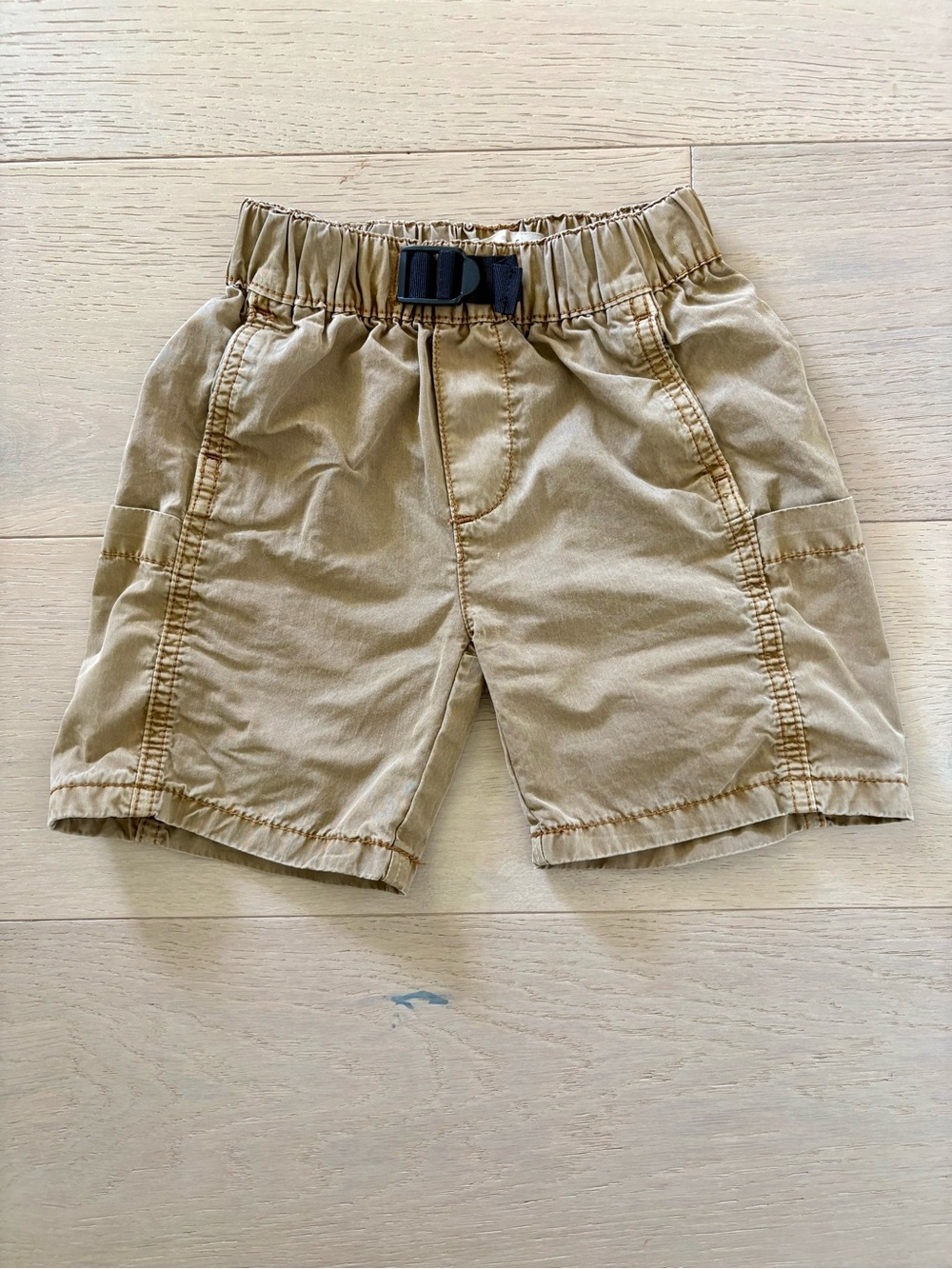 Zara boys Elastic Waist Khaki Shorts